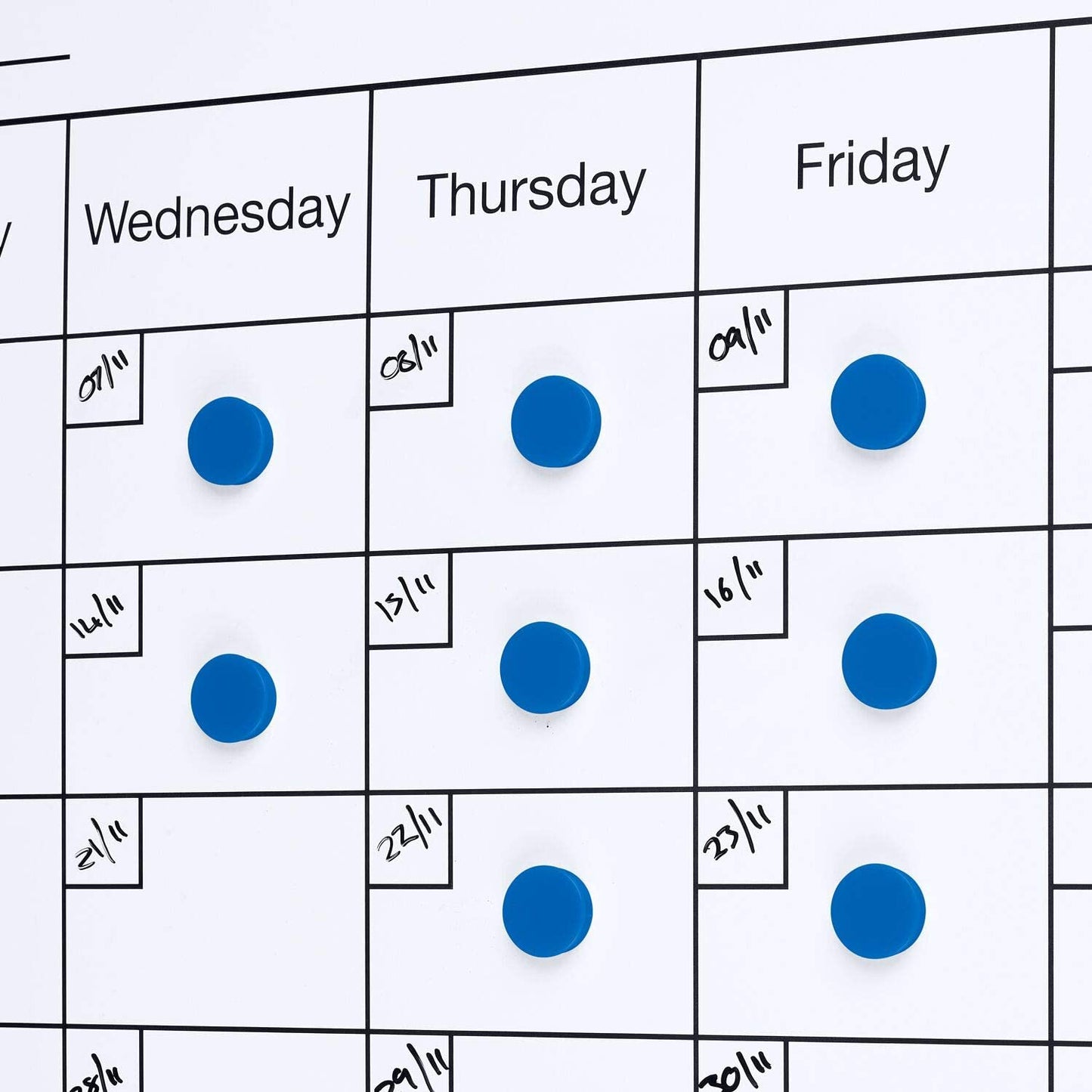 Colourful Round 25mm Whiteboard Magnets, Assorted Colours