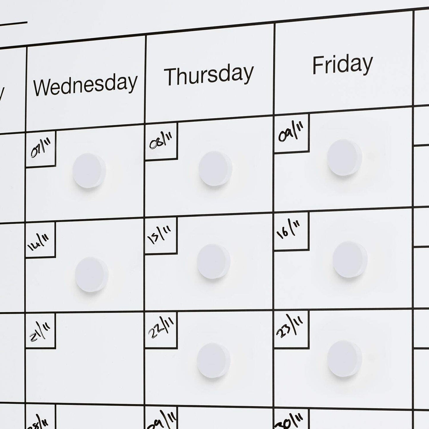 Colourful Round 25mm Whiteboard Magnets, Assorted Colours