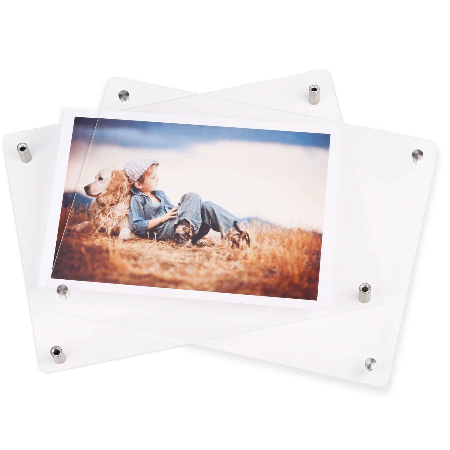Scribble Wall Mounted Clear Acrylic Photo/Certificate Frame for A4 Prints