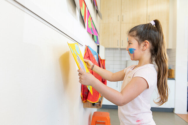 Info Rail in use by a student