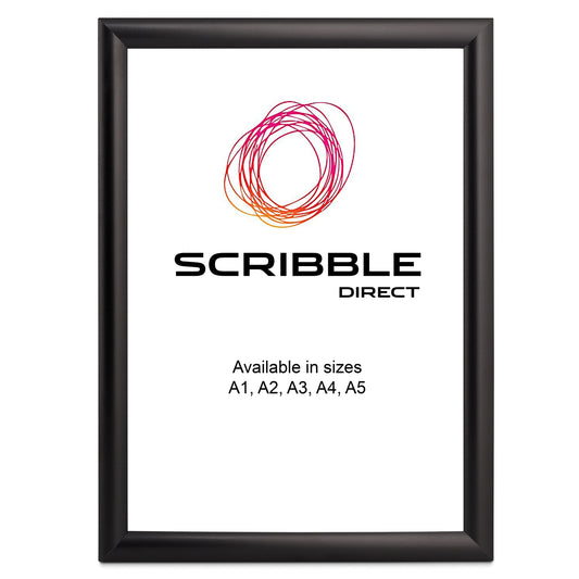 Pack of TEN: A4 Poster Snap Frame: Black