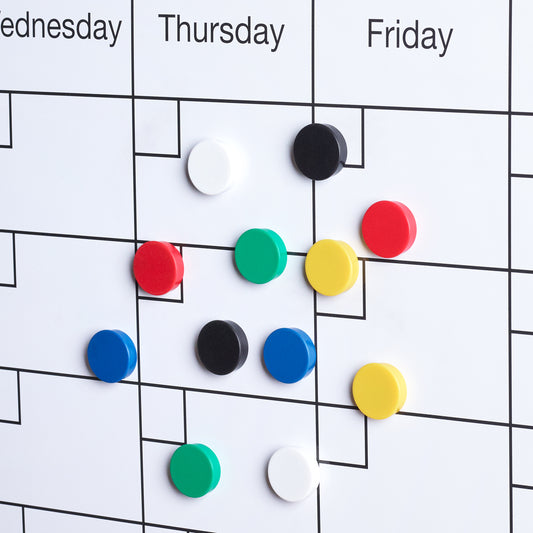 Scribble Everyday Office Magnets – 24 Pack - Assorted Colours