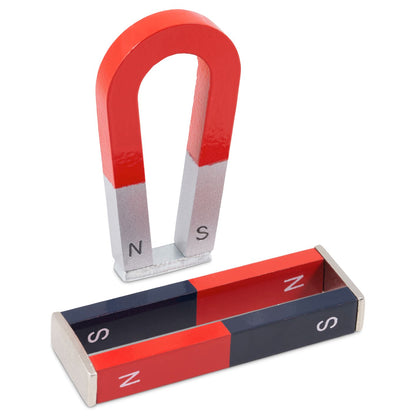 Educational Magnets: Bar Magnet & Horseshoe Magnet Set