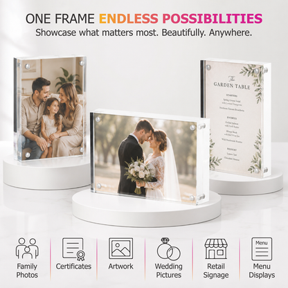 6x4 Magnetic Acrylic Photo Block