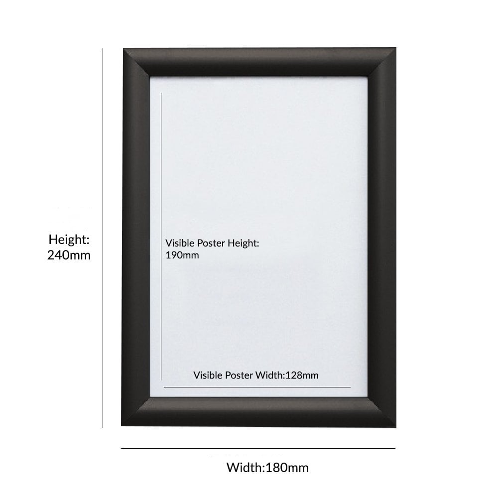 A5 Snap Frame dimensions