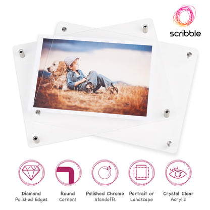 Acrylic Wall Mounted Photo Frame