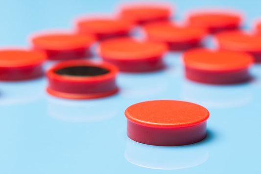 Colourful Round 25mm Whiteboard Magnets, Assorted Colours